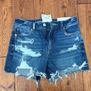 American Eagle Outfitters Ripped Blue Jean Shorts